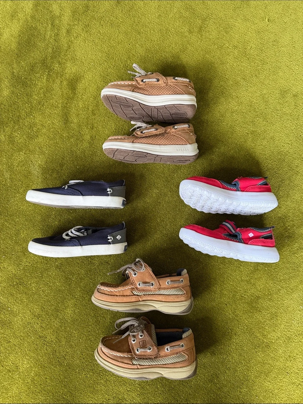 Sperry Kids Multi-Pair Shoes (Size 7 & 8)